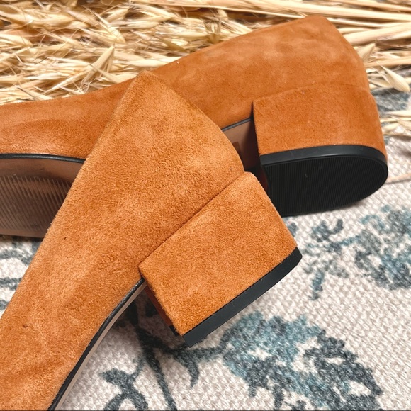 ❌SOLD❌ Farylrobin Tan Suede Leather Heeled Flats - Picture 11 of 12